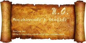 Moczkovcsák Otelló névjegykártya